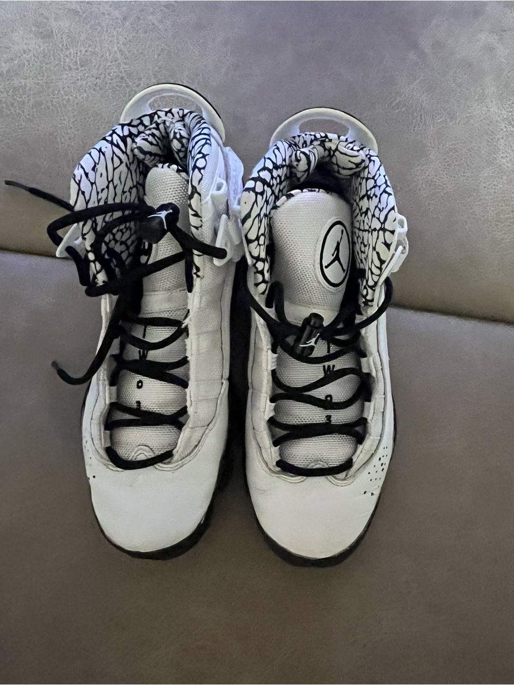 Nike White and Black Basketball Sneakers 6.5Y see below